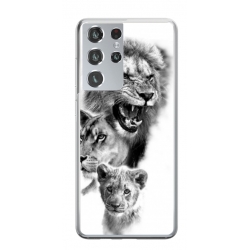 Husa personalizata tip carcasa HQPrint pentru Samsung Galaxy S23 Ultra, model Lion 3, multicolor, S1D1M0118