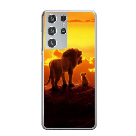 Husa personalizata tip carcasa HQPrint pentru Samsung Galaxy S23 Ultra, model Lion King 1, multicolor, S1D1M0119
