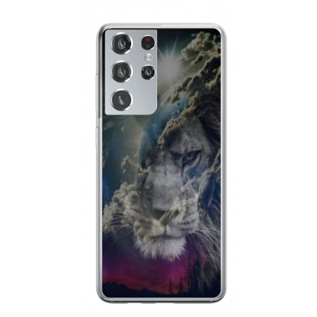 Husa personalizata tip carcasa HQPrint pentru Samsung Galaxy S23 Ultra, model Lion 4, multicolor, S1D1M0120