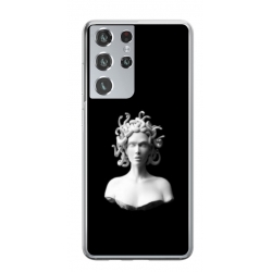 Husa personalizata tip carcasa HQPrint pentru Samsung Galaxy S23 Ultra, model Medusa 1, multicolor, S1D1M0121