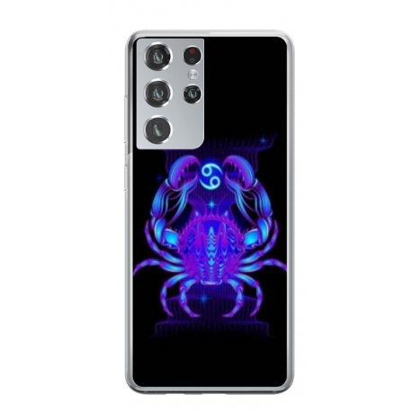 Husa personalizata tip carcasa HQPrint pentru Samsung Galaxy S23 Ultra, model Cancer, multicolor, S1D1M0147