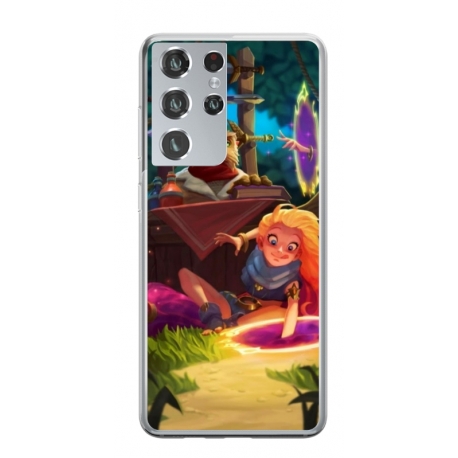 Husa personalizata tip carcasa HQPrint pentru Samsung Galaxy S23 Ultra, model Tangled, multicolor, S1D1M0150