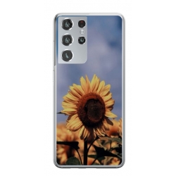 Husa personalizata tip carcasa HQPrint pentru Samsung Galaxy S23 Ultra, model Sunflower 1, multicolor, S1D1M0193