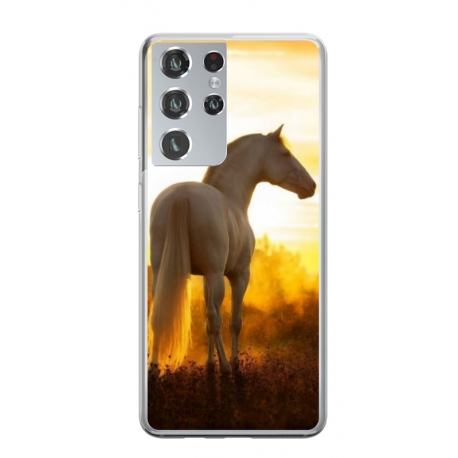 Husa personalizata tip carcasa HQPrint pentru Samsung Galaxy S23 Ultra, model Horse 2, multicolor, S1D1M0218