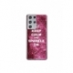 Husa personalizata tip carcasa HQPrint pentru Samsung Galaxy S23 Ultra, model Keep Calm and Sparkle On, multicolor, S1D1M0252