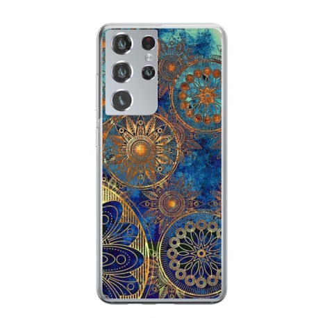 Husa personalizata tip carcasa HQPrint pentru Samsung Galaxy S23 Ultra, model Mandela 3, multicolor, S1D1M0256