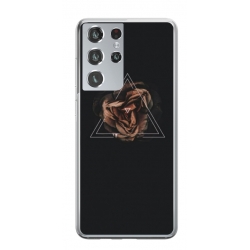 Husa personalizata tip carcasa HQPrint pentru Samsung Galaxy S23 Ultra, model Triangle Rose, multicolor, S1D1M0316