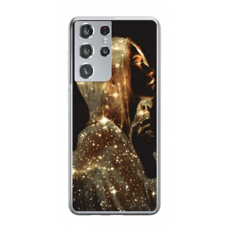 Husa personalizata tip carcasa HQPrint pentru Samsung Galaxy S23 Ultra, model Golden Girl, multicolor, S1D1M0350