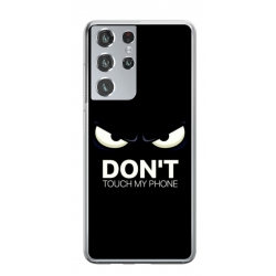 Husa personalizata tip carcasa HQPrint pentru Samsung Galaxy S24 Ultra, model Dont touch my phone 1, multicolor, S1D1M0035
