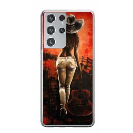 Husa personalizata tip carcasa HQPrint pentru Samsung Galaxy S24 Ultra, model Sexy Lady, multicolor, S1D1M0113