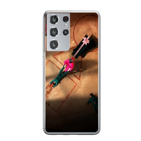 Husa personalizata tip carcasa HQPrint pentru Samsung Galaxy S24 Ultra, model Squid Game 12, multicolor, S1D1M0184