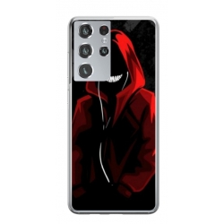 Husa personalizata tip carcasa HQPrint pentru Samsung Galaxy S24 Ultra, model Evil Hoodie Man, multicolor, S1D1M0197