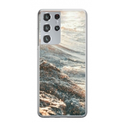 Husa personalizata tip carcasa HQPrint pentru Samsung Galaxy S24 Ultra, model Ocean Water 1 , multicolor, S1D1M0200