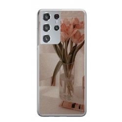 Husa personalizata tip carcasa HQPrint pentru Samsung Galaxy S24 Ultra, model Flowers 14, multicolor, S1D1M0208