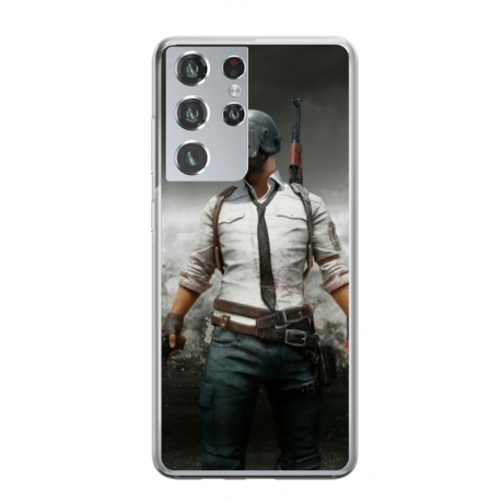 Husa personalizata tip carcasa HQPrint pentru Samsung Galaxy S24 Ultra, model PUBG 1, multicolor, S1D1M0214