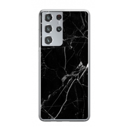Husa personalizata tip carcasa HQPrint pentru Samsung Galaxy S24 Ultra, model Black Marble, multicolor, S1D1M0229