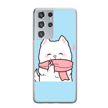 Husa personalizata tip carcasa HQPrint pentru Samsung Galaxy S24 Ultra, model Cute Puppy, multicolor, S1D1M0232