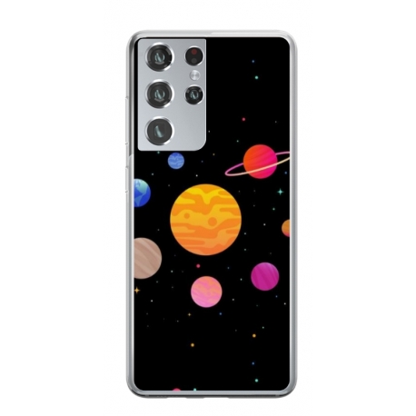 Husa personalizata tip carcasa HQPrint pentru Samsung Galaxy S24 Ultra, model Colorful Galaxy, multicolor, S1D1M0283
