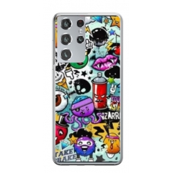 Husa personalizata tip carcasa HQPrint pentru Samsung Galaxy S24 Ultra, model Grafitti, multicolor, S1D1M0289