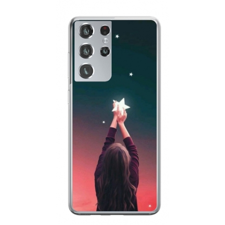 Husa personalizata tip carcasa HQPrint pentru Samsung Galaxy S24 Ultra, model Star stealing, multicolor, S1D1M0292