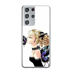 Husa personalizata tip carcasa HQPrint pentru Samsung Galaxy S24 Ultra, model Butterfly Fairy, multicolor, S1D1M0294