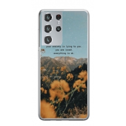 Husa personalizata tip carcasa HQPrint pentru Samsung Galaxy S24 Ultra, model Quote 1, multicolor, S1D1M0306