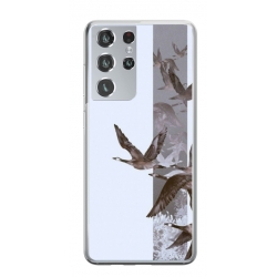 Husa personalizata tip carcasa HQPrint pentru Samsung Galaxy S24 Ultra, model Birds, multicolor, S1D1M0314