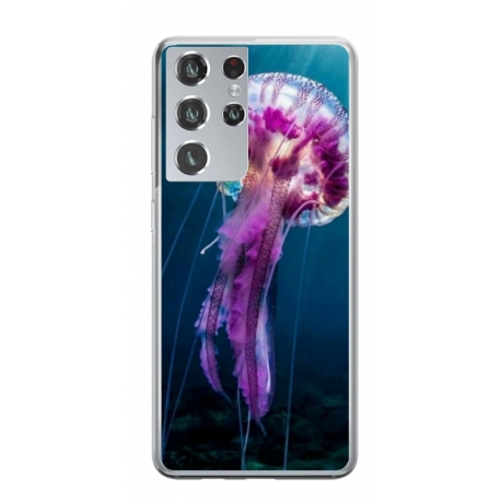 Husa personalizata tip carcasa HQPrint pentru Samsung Galaxy S24 Ultra, model Mushroom, multicolor, S1D1M0326