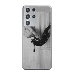 Husa personalizata tip carcasa HQPrint pentru Samsung Galaxy S24 Ultra, model Black Paint, multicolor, S1D1M0336