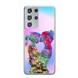 Husa personalizata tip carcasa HQPrint pentru Samsung Galaxy S24 Ultra, model Colorful Love, multicolor, S1D1M0376