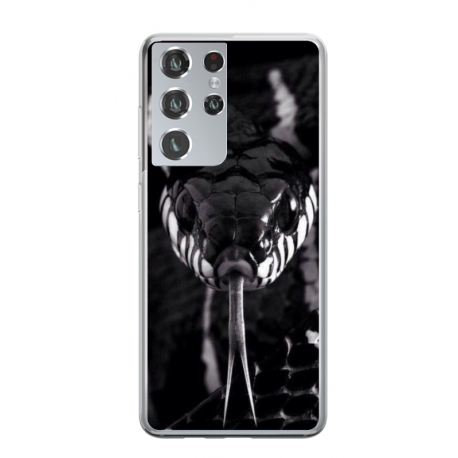 Husa personalizata tip carcasa HQPrint pentru Samsung Galaxy S24 Ultra, model Snake, multicolor, S1D1M0378