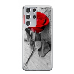 Husa personalizata tip carcasa HQPrint pentru Samsung Galaxy S24 Ultra, model Rose, multicolor, S1D1M0384