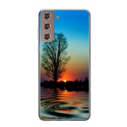 Husa personalizata tip carcasa HQPrint pentru Samsung Galaxy S24, model Apus, multicolor, S1D1M0006