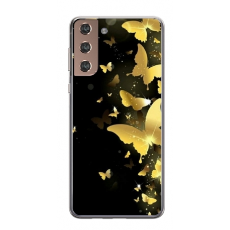 Husa personalizata tip carcasa HQPrint pentru Samsung Galaxy S24, model Butterfly 6, multicolor, S1D1M0045