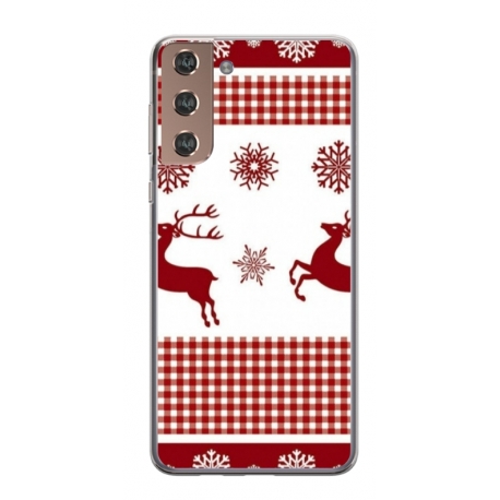 Husa personalizata tip carcasa HQPrint pentru Samsung Galaxy S24, model Reindeer 1, multicolor, S1D1M0051