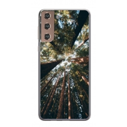 Husa personalizata tip carcasa HQPrint pentru Samsung Galaxy S24, model Tree perspective, multicolor, S1D1M0079