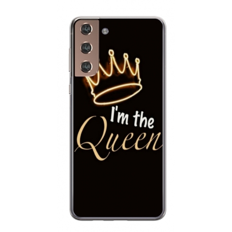 Husa personalizata tip carcasa HQPrint pentru Samsung Galaxy S24, model Im the Queen, multicolor, S1D1M0101