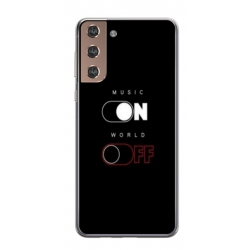 Husa personalizata tip carcasa HQPrint pentru Samsung Galaxy S24, model Phone On World Off, multicolor, S1D1M0131