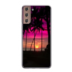Husa personalizata tip carcasa HQPrint pentru Samsung Galaxy S24, model Beach View 1, multicolor, S1D1M0136