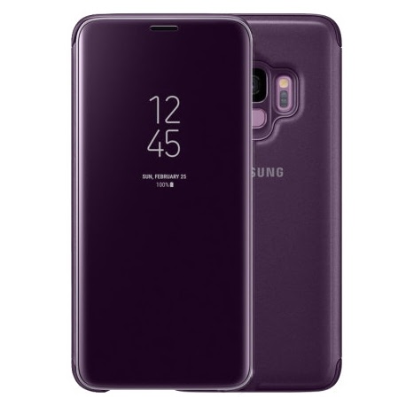 Husa SAMSUNG Galaxy S9 - Flip Wallet Clear (Violet)