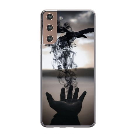 Husa personalizata tip carcasa HQPrint pentru Samsung Galaxy S24, model Black Magic, multicolor, S1D1M0152