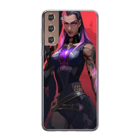 Husa personalizata tip carcasa HQPrint pentru Samsung Galaxy S24, model Valorant, multicolor, S1D1M0157