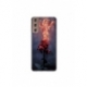 Husa personalizata tip carcasa HQPrint pentru Samsung Galaxy S24, model Fire Rose, multicolor, S1D1M0158