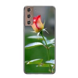 Husa personalizata tip carcasa HQPrint pentru Samsung Galaxy S24, model Flowers 13, multicolor, S1D1M0206