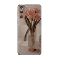 Husa personalizata tip carcasa HQPrint pentru Samsung Galaxy S24, model Flowers 14, multicolor, S1D1M0208