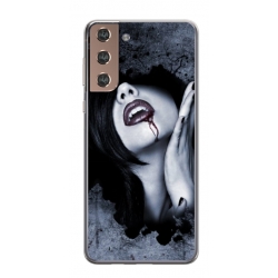 Husa personalizata tip carcasa HQPrint pentru Samsung Galaxy S24, model Vampire, multicolor, S1D1M0210