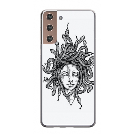 Husa personalizata tip carcasa HQPrint pentru Samsung Galaxy S24, model Medusa 2, multicolor, S1D1M0230
