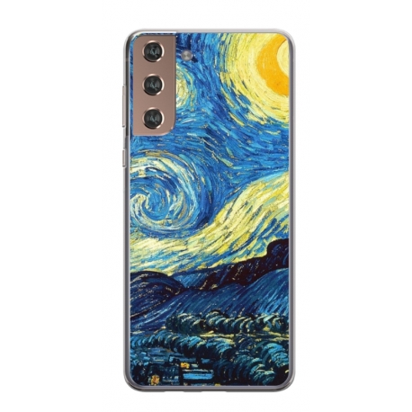 Husa personalizata tip carcasa HQPrint pentru Samsung Galaxy S24, model Van Gogh, multicolor, S1D1M0238