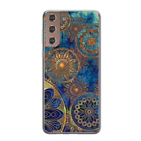 Husa personalizata tip carcasa HQPrint pentru Samsung Galaxy S24, model MandM, multicolor, S1D1M0257