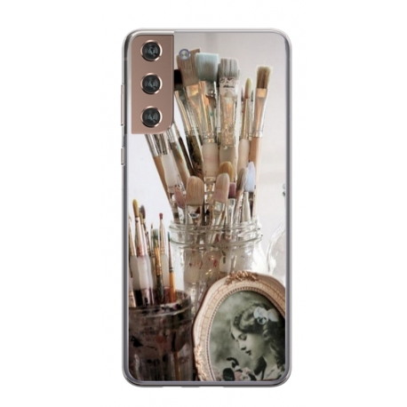 Husa personalizata tip carcasa HQPrint pentru Samsung Galaxy S24, model Anubis, multicolor, S1D1M0281